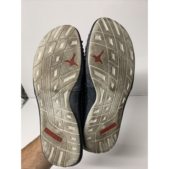 Mens Pikolinos Sandals Slides Size 45 - US 11/12 Gray Leather Canvas Cross Strap main image 5